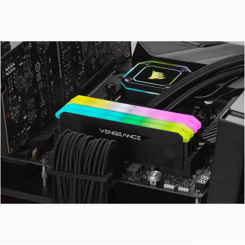CORSAIR Arbeitsspeicher 16GB DDR4 (1 x 16GB) DRAM 3200MHz C16 Speicherkit Vengeance RGB RS