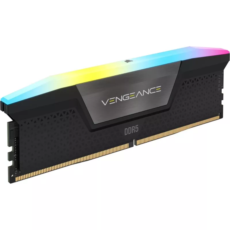 CORSAIR Speicher 48GB (2x24GB) DDR5 DRAM 5200MT/s CL38 Speicherkit Vengeance RGB Schwarz
