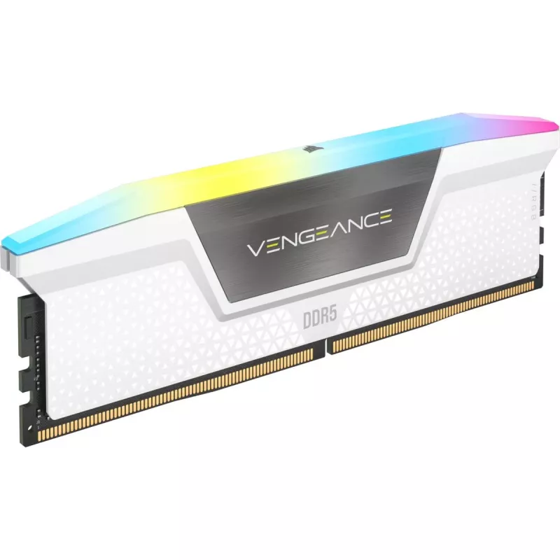 CORSAIR Speicher 64 GB DDR5 (2x32 GB) DRAM 5200 MT/s CL40 Speicherkit Vengeance RGB Weiß