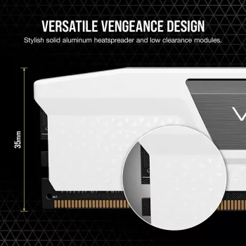 Corsair Vengeance CMK64GX5M2B6000Z30W, 64 GB, 2 x 32 GB, DDR5, 6000 MHz, 288-pin DIMM