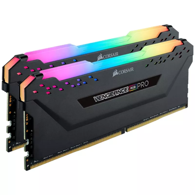 Corsair Vengeance RGB PRO 16 GB (2x8 GB) DDR4-2933 CL16 Arbeitsspeicher-Kit, Schwarz