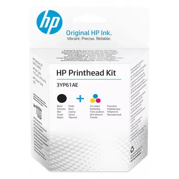 HP 3YP61AE Druckkopf-Kit Schwarz/Dreifarbig GT, Schwarz, Cyan, Magenta, Gelb, Pigmenttinte, Farbstofftinte, 2 Stück