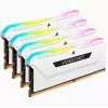 CORSAIR Arbeitsspeicher 64GB DDR4 (4 x 16GB) DRAM 3200MHz C16 Speicherkit Vengeance RGB Pro Sl White