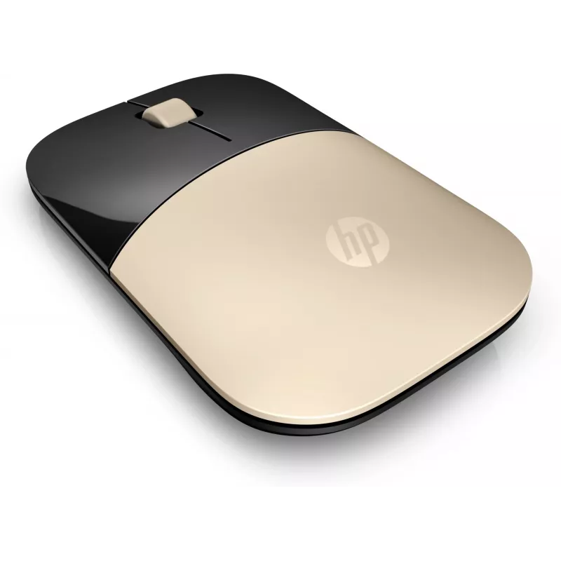 HP Z3700 Gold Wireless Mouse, beidhändig, optisch, RF Wireless, 1200 DPI, Gold