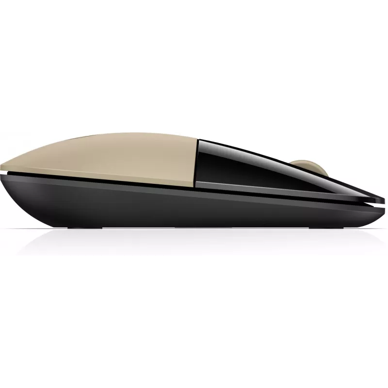 HP Z3700 Gold Wireless Mouse, beidhändig, optisch, RF Wireless, 1200 DPI, Gold
