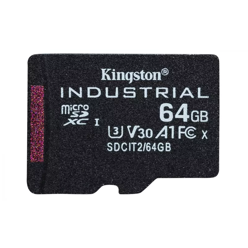 Kingston Technology 64 GB microSDXC Industrial C10 A1 pSLC Karte + SD-Adapter