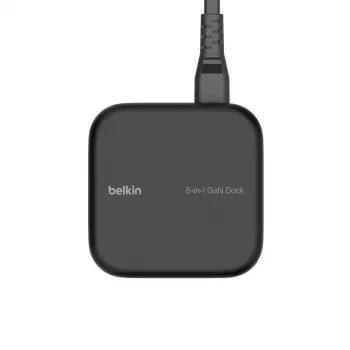 BELKIN USB-C 6-in-1 Core GaN Dock Schwarz