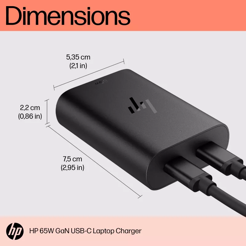 HP 65 W GaN USB-C Laptop-Ladegerät