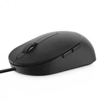 DELL Pro Wired Mouse - MS3220 - Schwarz, beidhändig, Laser, USB Typ-A, 3200 DPI, 2 ms, Schwarz