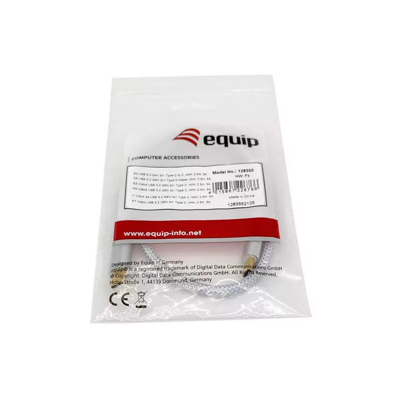 Equip USB 3.2 Gen 2 Type-C auf C, M/M, 1 m, 5A