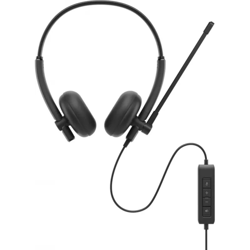 DELL WH125 Headset Kabelgebunden Kopfband Anrufe/Musik USB Typ-A Schwarz