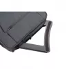 Manhattan Laptop- und Tablet-Ständer, verstellbar (5 Positionen), geeignet für alle Tablets und Laptops bis 15,6 Zoll, tragbar und leicht, Stahl, schwarz, lebenslange Garantie