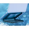 Manhattan Laptop- und Tablet-Ständer, verstellbar (5 Positionen), geeignet für alle Tablets und Laptops bis 15,6 Zoll, tragbar und leicht, Stahl, schwarz, lebenslange Garantie