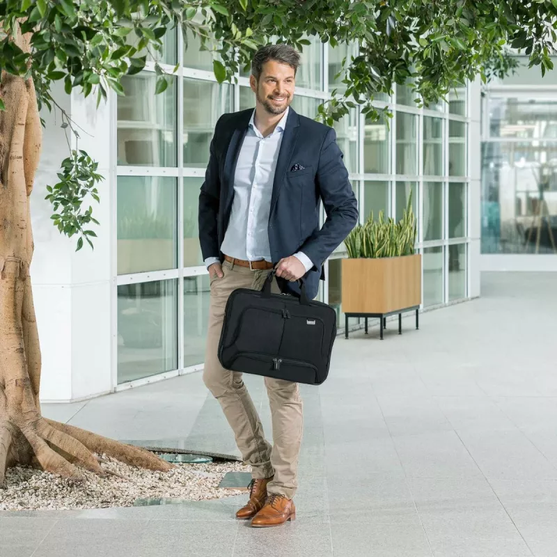 DICOTA Eco Top Traveler Pro - 15-17.3in Notebook-Tasche - Schwarz / 1680d Rpet Polyester