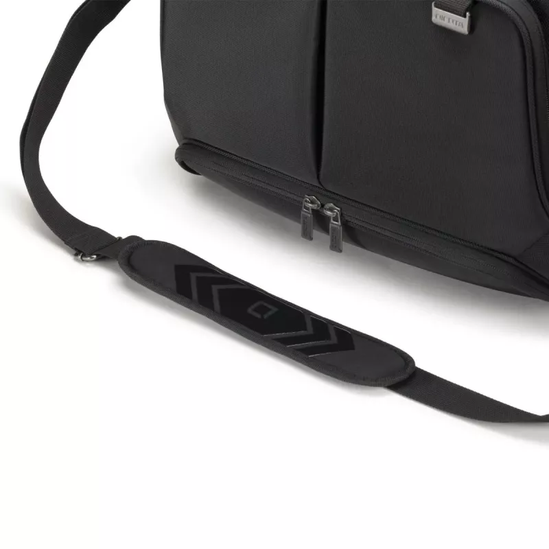 DICOTA Eco Top Traveler Pro - 15-17.3in Notebook-Tasche - Schwarz / 1680d Rpet Polyester