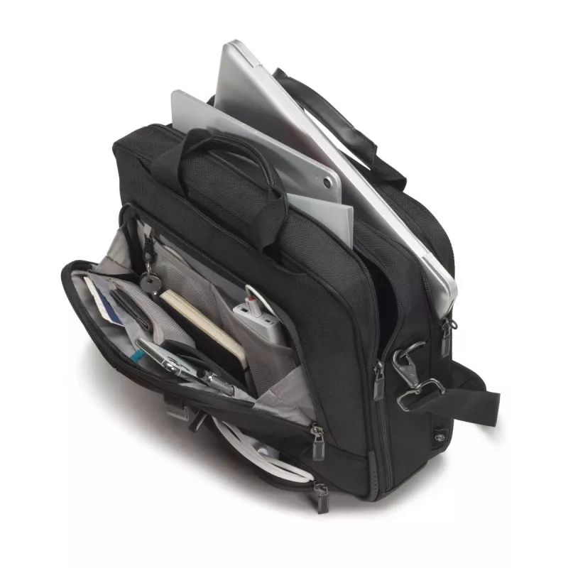 DICOTA Eco Top Traveler Pro - 15-17.3in Notebook-Tasche - Schwarz / 1680d Rpet Polyester