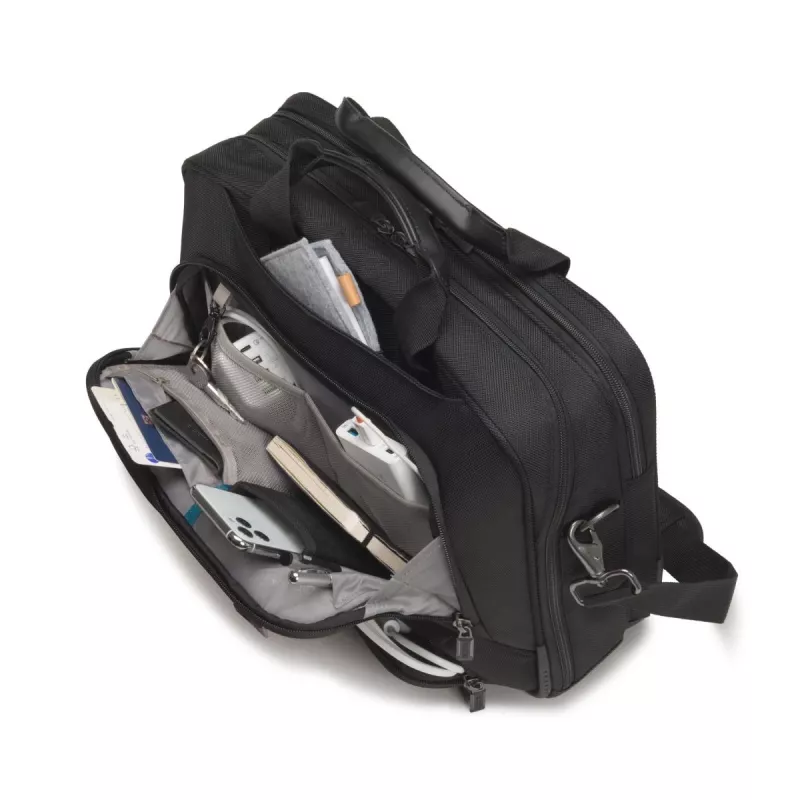 DICOTA Eco Top Traveler Pro - 15-17.3in Notebook-Tasche - Schwarz / 1680d Rpet Polyester