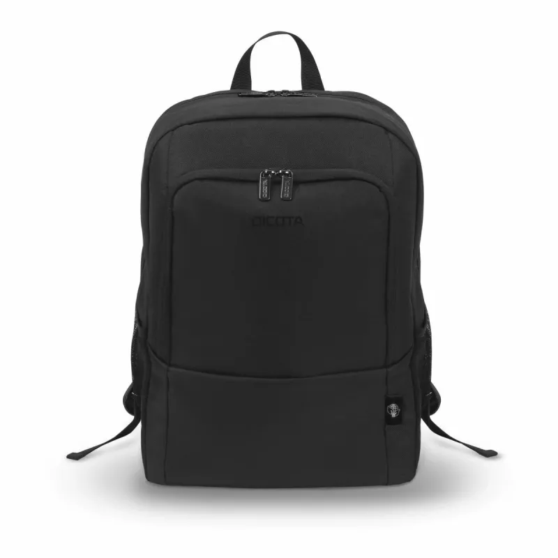 DICOTA Eco Backpack Base - 13-14.1in Notebook Backpack - Schwarz / 300d rPET Polyester