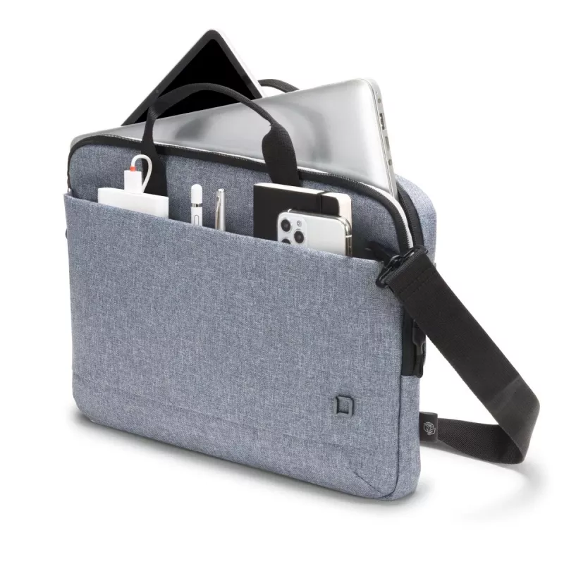 DICOTA schlank Eco Motion – 14-15.6 Zoll Notebook-Tasche – Denimblau / 600d RPE Polyester