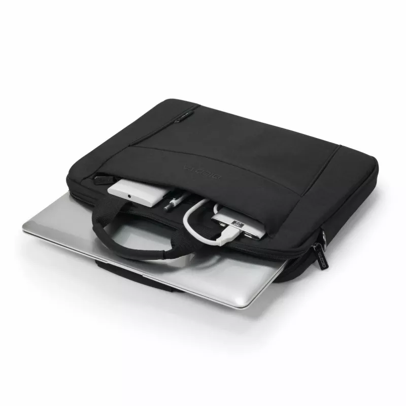 DICOTA Eco schlank Case Base - 15-15.6in Notebook-Tasche - Schwarz / 300d Rpet Polyester