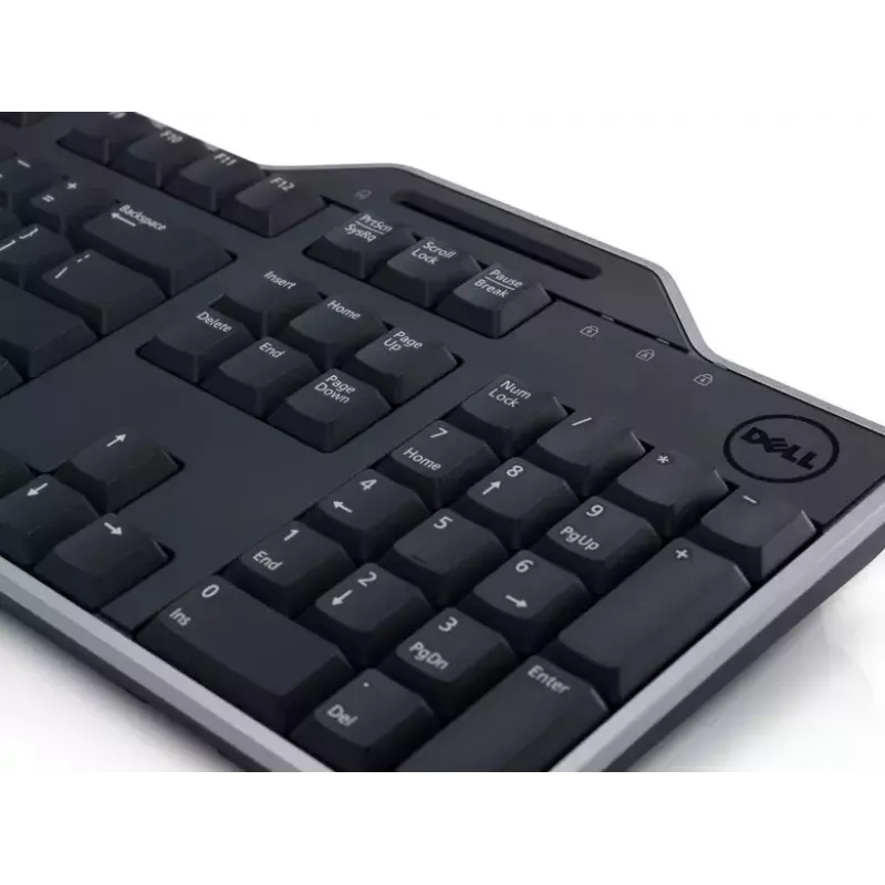 Tastatur DELL KB813 Universal USB QWERTZ German Schwarz