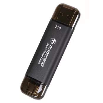 TRANSCEND Esd310c - 2 TB portable SSD - USB Typ-A / USB Typ-C