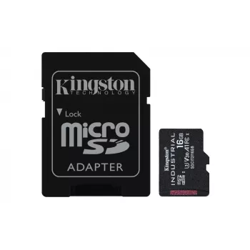 Kingston Technology 16GB microSDHC Industrial C10 A1 pSLC Karte + SD-Adapter