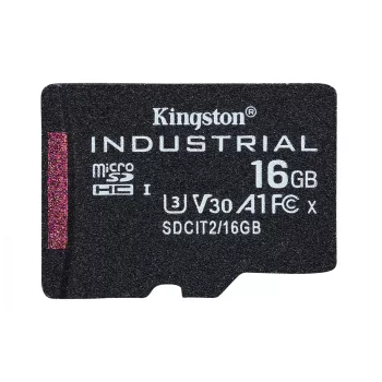 Kingston Technology 16GB microSDHC Industrial C10 A1 pSLC Card Einzelpackung ohne Adapter