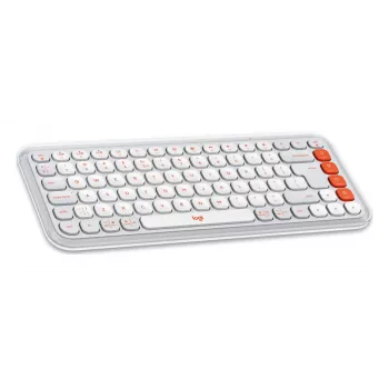 Logitech POP Icon Combo Tastatur Maus Universal Bluetooth QWERTY US International Orange Weiß