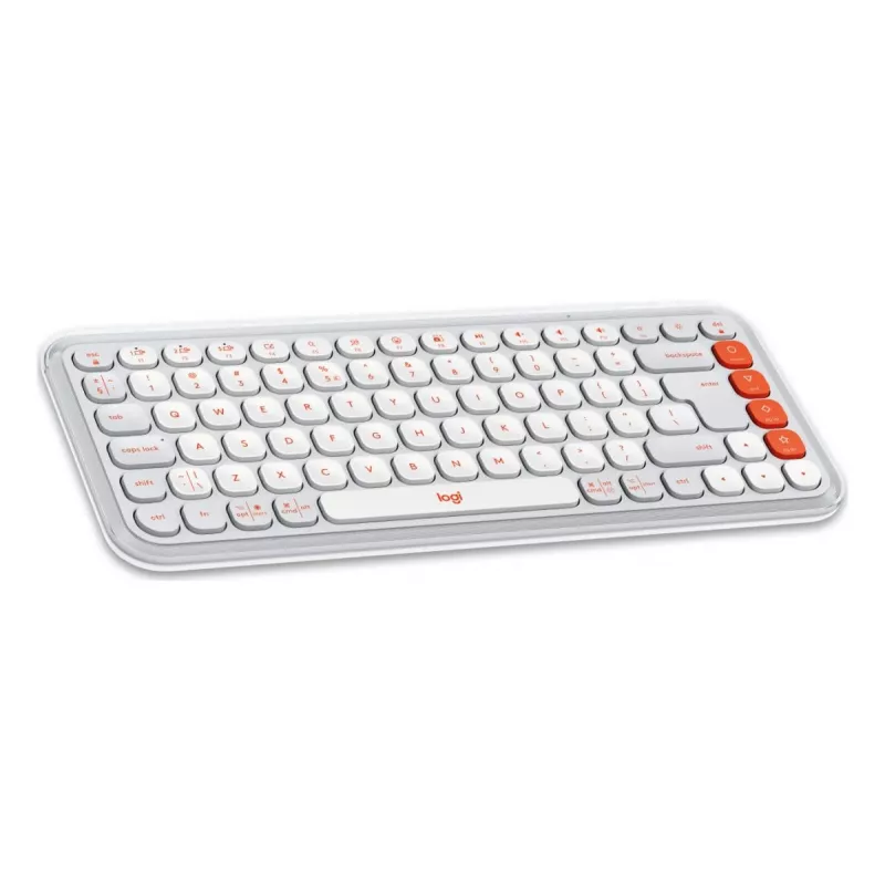 Logitech POP Icon Combo Tastatur Maus Universal Bluetooth QWERTY US International Orange Weiß