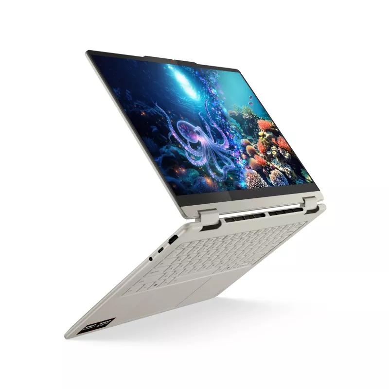 Lenovo Yoga 7 2-in-1 14AKP10 Copilot+ PC AMD Ryzen™ AI 7 350 Hybrid (2-in-1) 35,6 cm (14 Zoll) Touchscreen 2.8K 16 GB LPDDR5x-SDRAM 1 TB SSD Wi-Fi 7 (802.11be) Windows 11 Home Deutsch Grau