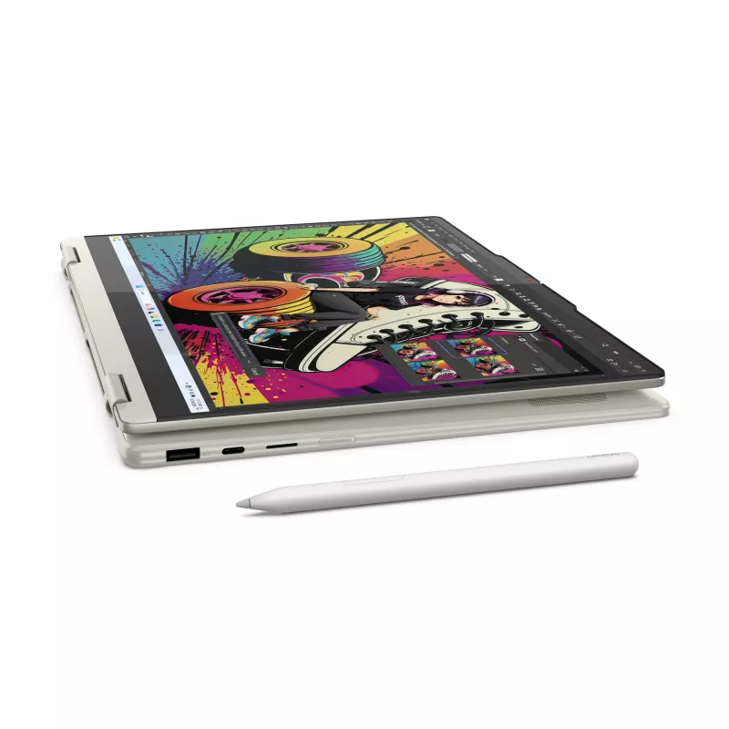 Lenovo Yoga 7 2-in-1 14AKP10 Copilot+ PC AMD Ryzen™ AI 7 350 Hybrid (2-in-1) 35,6 cm (14 Zoll) Touchscreen 2.8K 16 GB LPDDR5x-SDRAM 1 TB SSD Wi-Fi 7 (802.11be) Windows 11 Home Deutsch Grau
