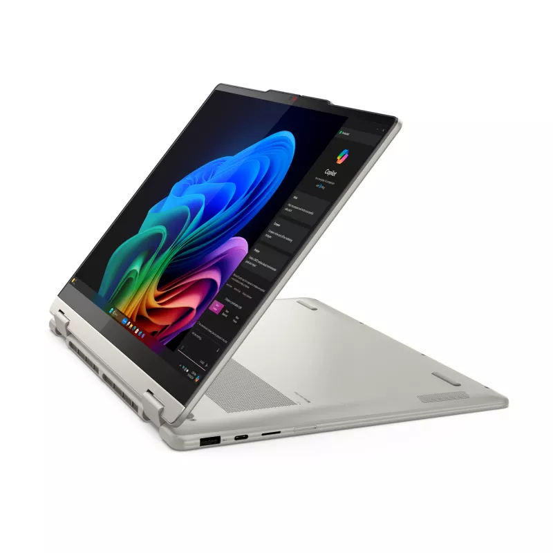 Lenovo Yoga 7 2-in-1 14AKP10 Copilot+ PC AMD Ryzen™ AI 7 350 Hybrid (2-in-1) 35,6 cm (14 Zoll) Touchscreen 2.8K 16 GB LPDDR5x-SDRAM 1 TB SSD Wi-Fi 7 (802.11be) Windows 11 Home Deutsch Grau