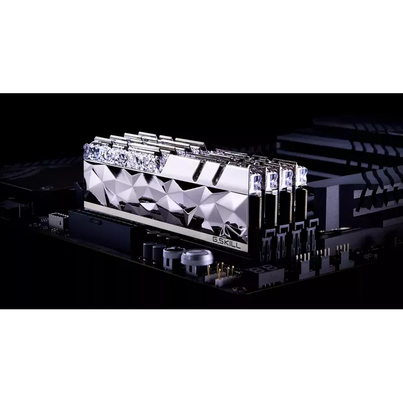 DIMM 64 GB DDR4-3600 (4x 16 GB) Quad-Kit, Arbeitsspeicher silber, F4-3600C16Q-64GTESC, Trident Z Royal Elite, INTEL XMP