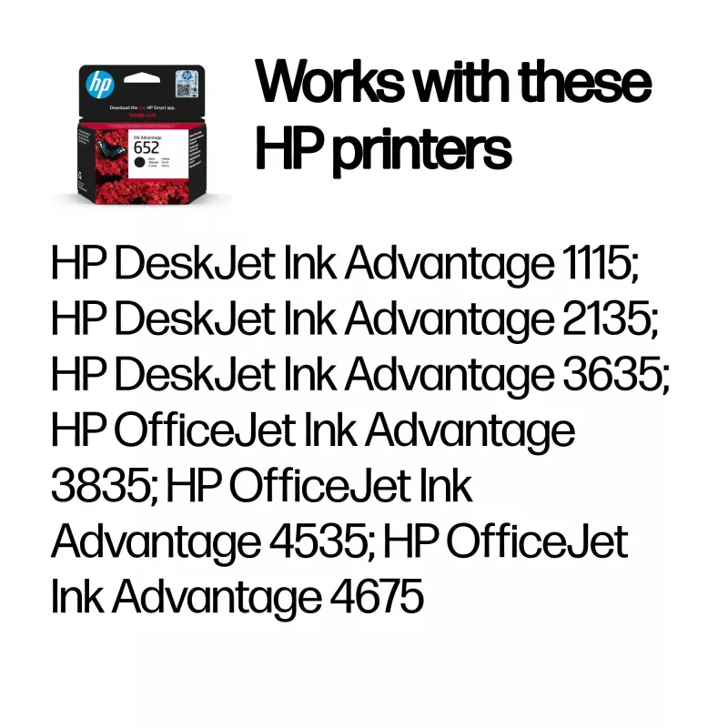 HP 652 Schwarz Original Ink Advantage Patrone