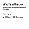 HP 652 Schwarz Original Ink Advantage Patrone