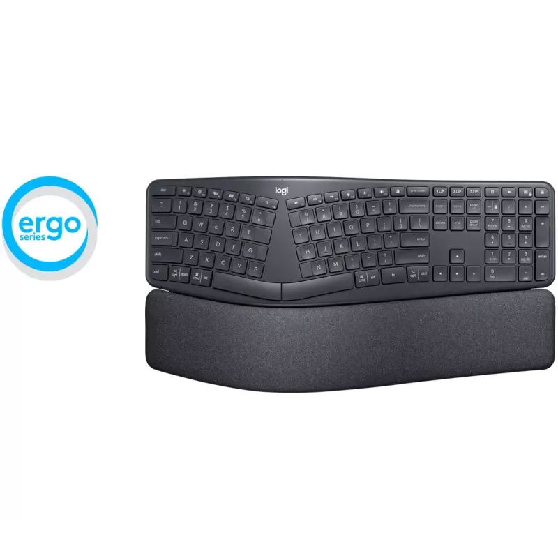 LOGITECH Ergo K860 - Kabellose Split-Tastatur Graphit - Qwertz Swiss