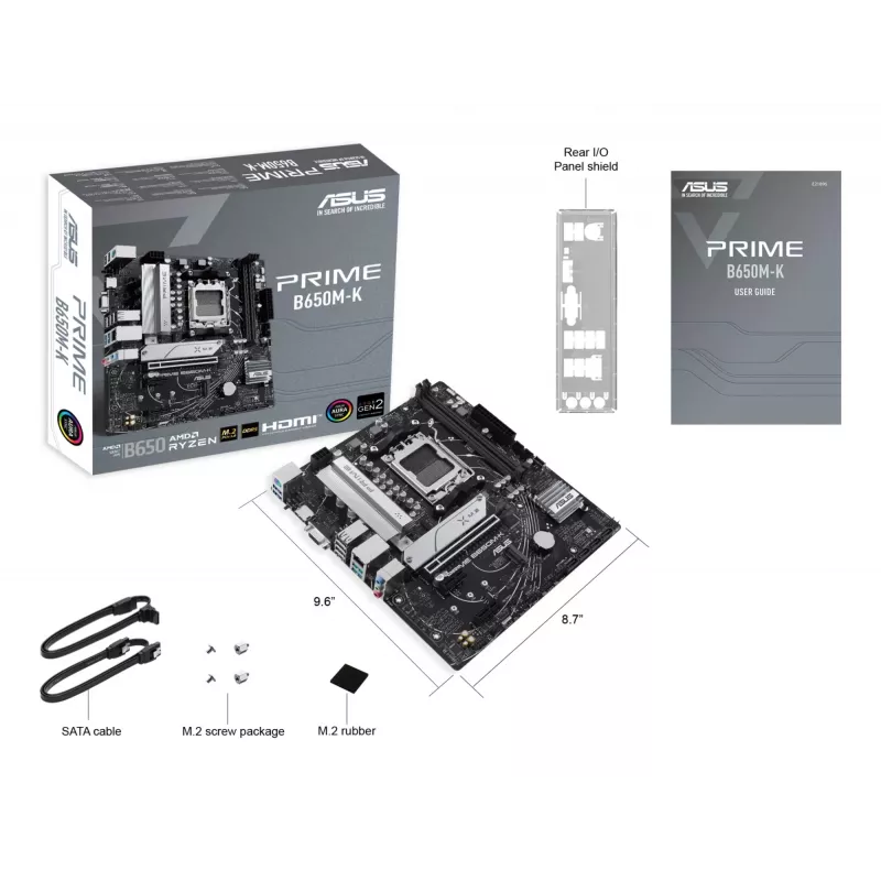 ASUS PRIME B650M-K AMD B650 Sockel AM5 micro ATX