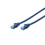 DIGITUS Patchkabel - Cat 5e - SF/UTP - Snagless - 50 cm - blau