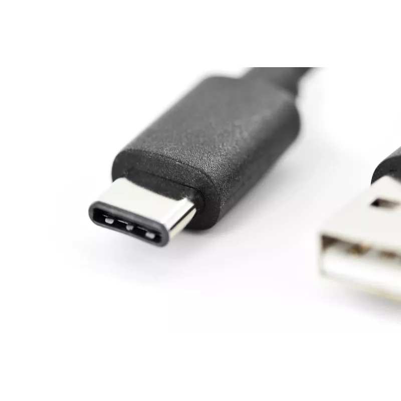 DIGITUS ASSMANN USB Typ-C Verbindungskabel, Typ C auf A M/M, 1m 3A, 480MB, Version 2.0, schwarz