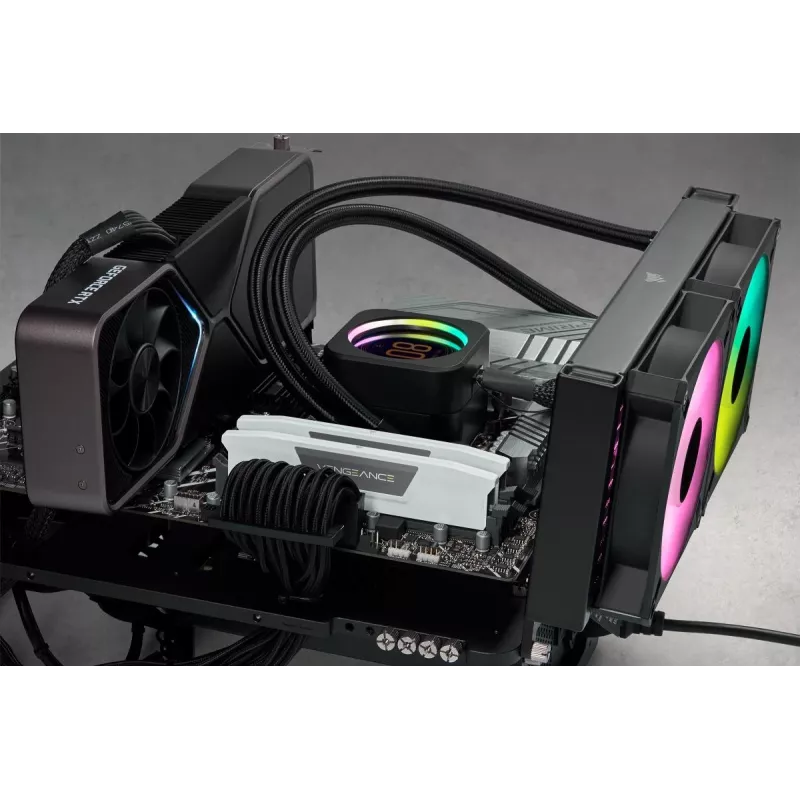 CORSAIR Memory 32GB (2x16GB) DDR5 DRAM 6000MT/s CL36 AMD Expo & Intel XMP Memory Kit Vengeance Weiß