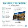Monitor HP M27fq 27 Zoll Quad HD 2560x1440 IPS LCD, 300 cd/m², 75 Hz, 5 ms, Silber