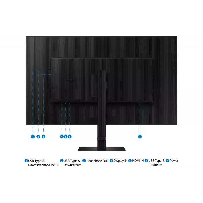 Samsung S80D Computermonitor 94 cm (37 Zoll) 3840 x 2160 Pixel 4K Ultra HD LCD Schwarz