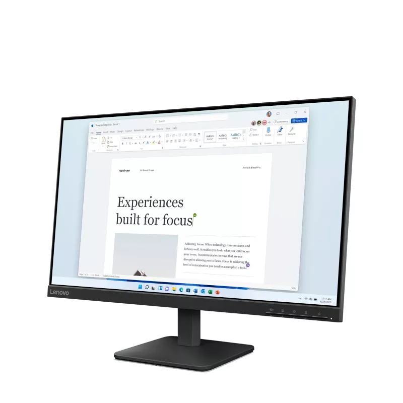 Lenovo L24-4e Computer-Monitor 60,5 cm (23,8 Zoll) 1920 x 1080 Pixel Full HD LCD Schwarz