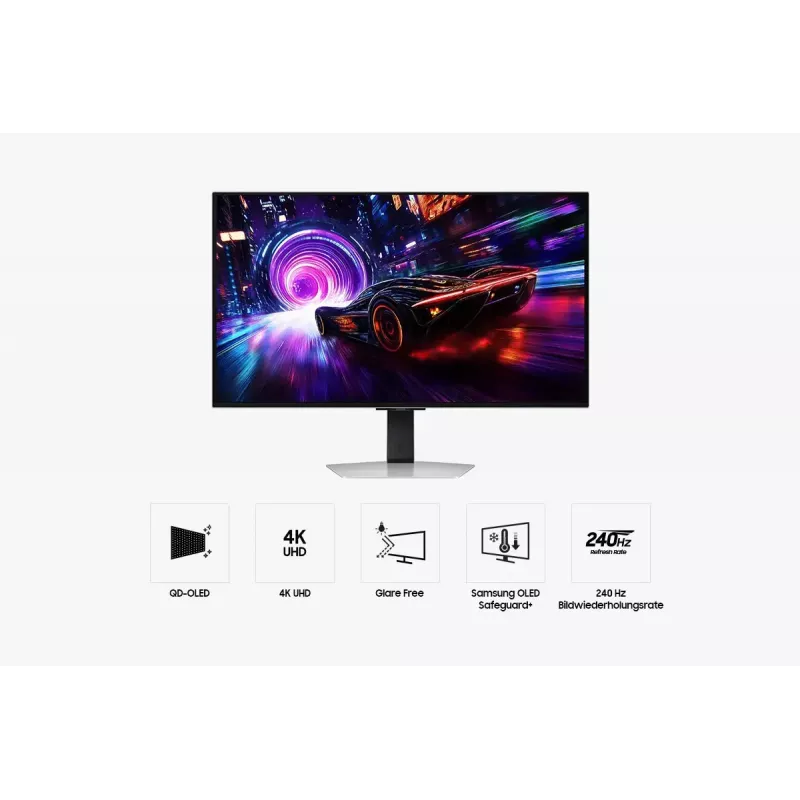 Samsung S32FG814SU Computermonitor 81,3 cm (32 Zoll) 3840 x 2160 Pixel 4K Ultra HD OLED Silber
