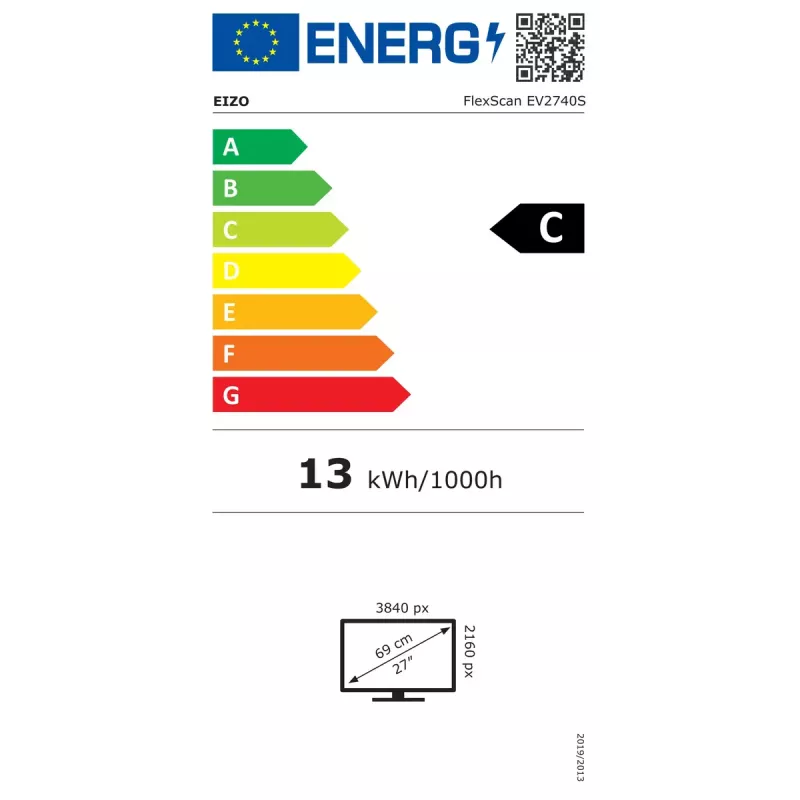EIZO FlexScan EV2740S-WT Computermonitor 68,6 cm (27 Zoll) 3840 x 2160 Pixel 4K Ultra HD LCD Weiß