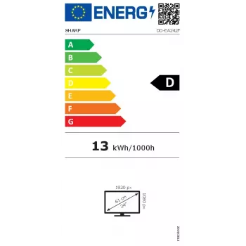 Sharp MultiSync EA242F Computer-Monitor 24 Zoll Full HD 1920 x 1080 LCD Schwarz