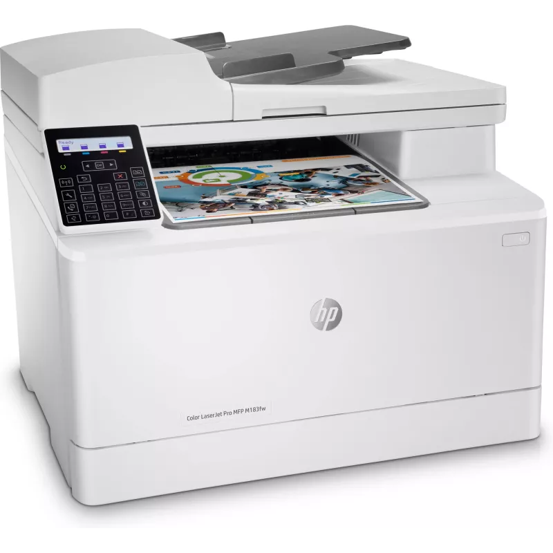HP Color LaserJet Pro MFP M183fw, Laser, Farbdruck, 600 x 600 DPI, A4, Direktdruck, Weiß