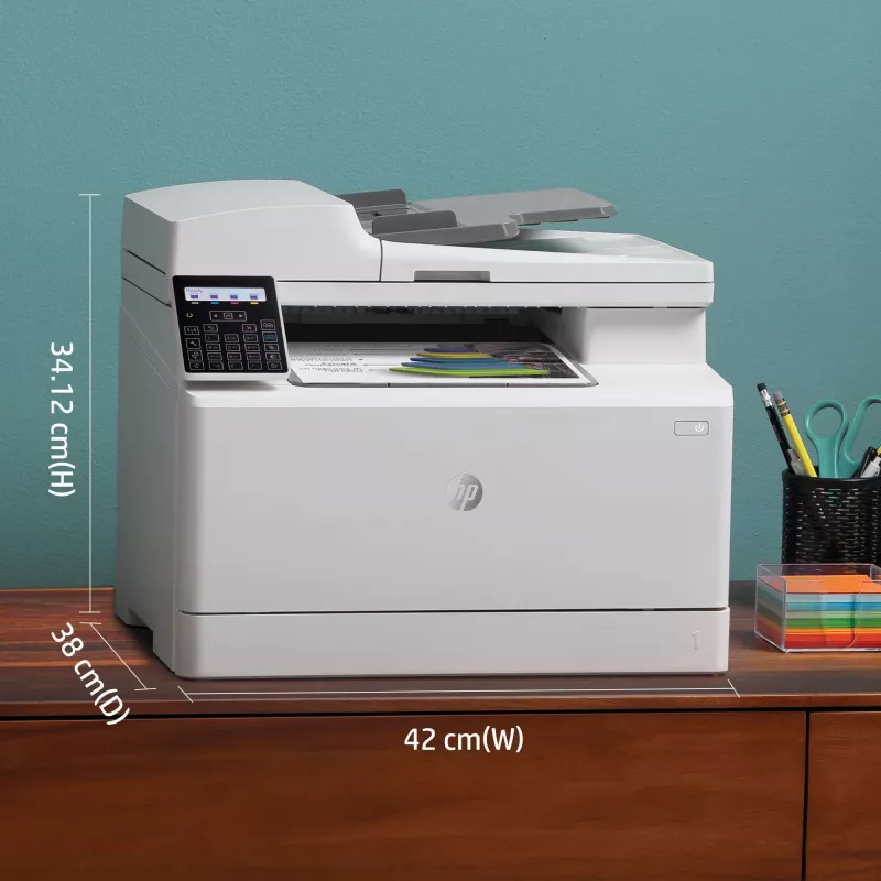 HP Color LaserJet Pro MFP M183fw, Laser, Farbdruck, 600 x 600 DPI, A4, Direktdruck, Weiß
