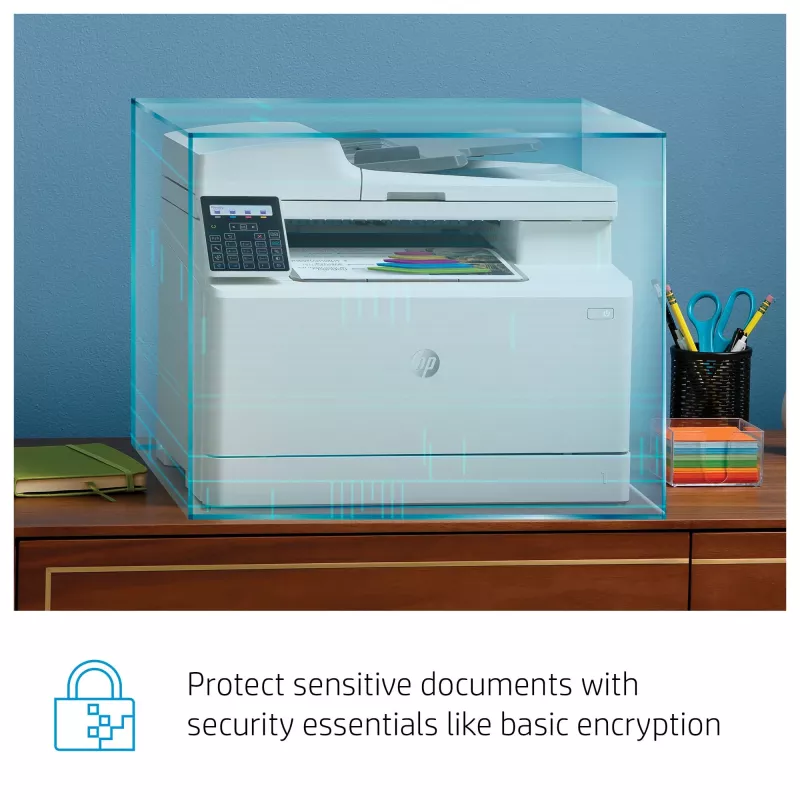 HP Color LaserJet Pro MFP M183fw, Laser, Farbdruck, 600 x 600 DPI, A4, Direktdruck, Weiß